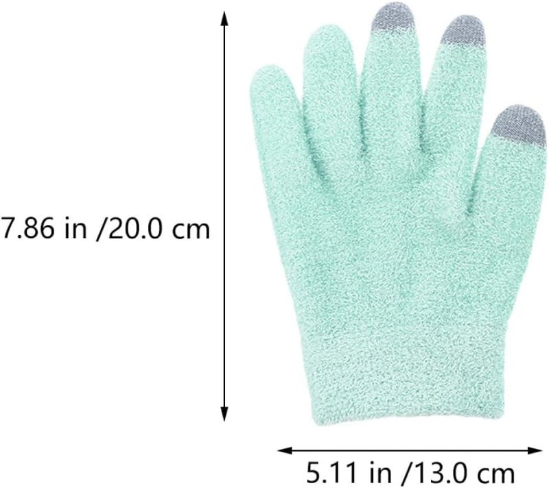 2 Pairs Moisturizing Gel Hand Care Gloves Essential Oil Touchscreen Skin Care Mittens for Dry Hands Adult Spa Beauty Gloves - Image 2
