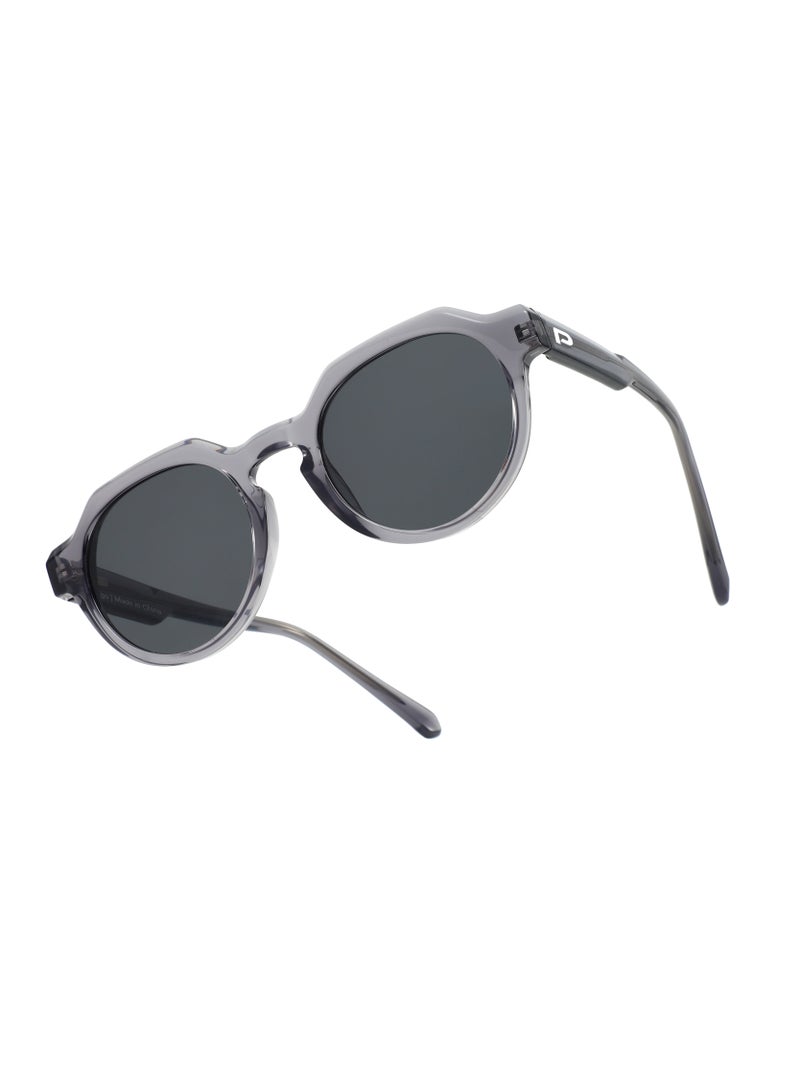 porodo MONTAGO Polarized Lens Sunglasses with Distinct Geometric Frame / UV400 Protection / LightWeight Comfort / Polarized Clarity / ALL-DAY Comfort Fit - Silver - Image 3