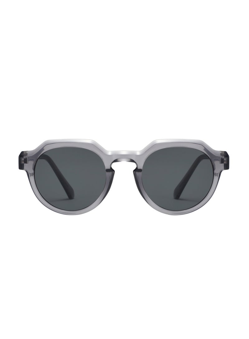 porodo MONTAGO Polarized Lens Sunglasses with Distinct Geometric Frame / UV400 Protection / LightWeight Comfort / Polarized Clarity / ALL-DAY Comfort Fit - Silver - Image 4