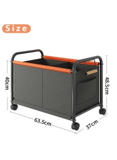 XICEN Children's Toy Organizer With  360° Steering Wheels, Kids Storage Box can hold toys, Books, Clothes, Snacks, Oxford Cloth Toy Bins for  Kids Boys and Girls, Toddlers and Baby Nursery Room  - Image 2