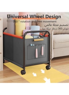 XICEN Children's Toy Organizer With  360° Steering Wheels, Kids Storage Box can hold toys, Books, Clothes, Snacks, Oxford Cloth Toy Bins for  Kids Boys and Girls, Toddlers and Baby Nursery Room  - Image 4