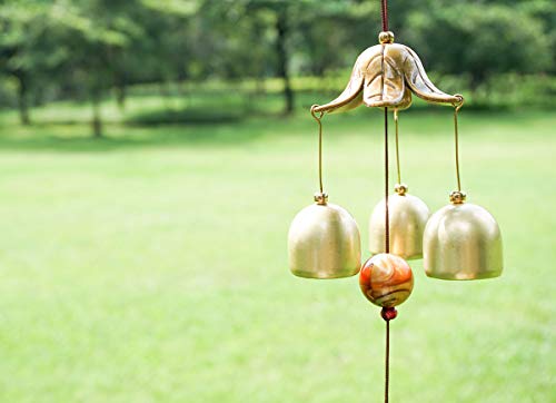 Banfeng 3 Bells Lucky Wind Chimes Feng Shui Wind Bell for Good Luck Home Garden Hanging Decoration Gift - Image 5