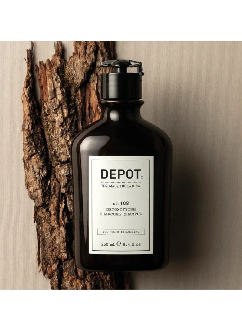 Depot No. 108 Detoxifying Charcoal Shampoo Refreshing 250ml - Image 4