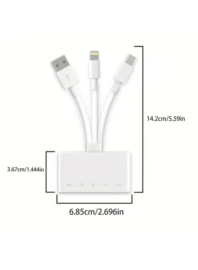 5 في 1 محول USB C OTG قارئ بطاقة SD Micro SD مع شحن سريع - Image 2