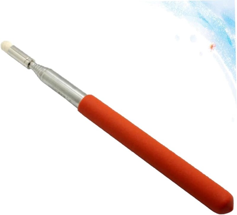 مؤشر يد قابل للتمديد والانسحاب برأس ناعم لعرض سبورة الفصل الدراسي برتقالي 100 سم - Image 3