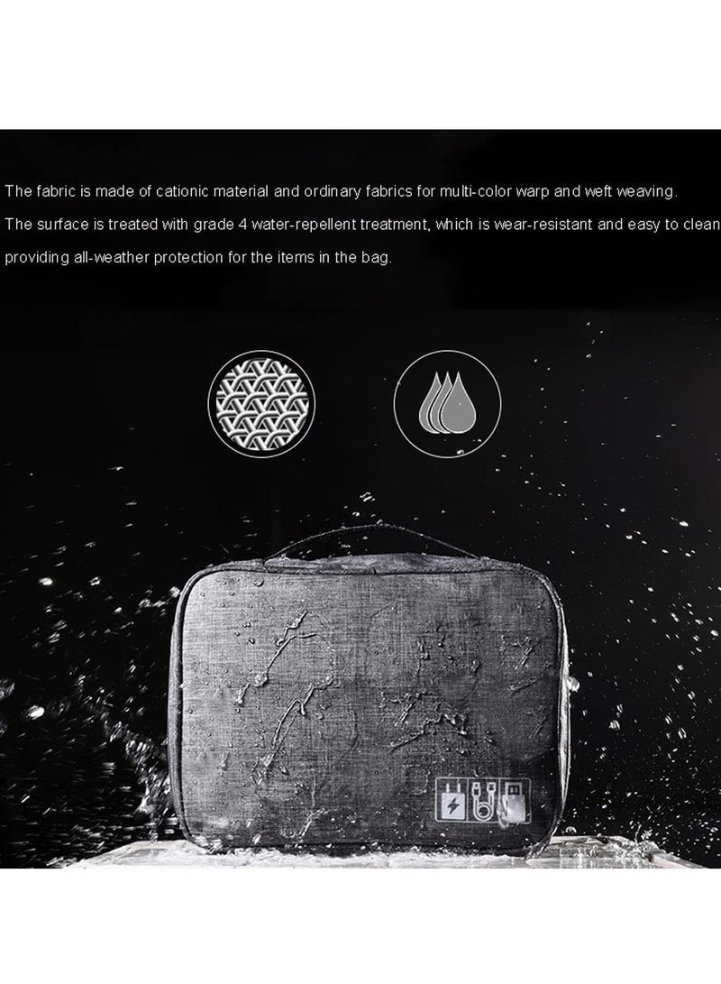 Cool Baby COOLBABY Electronic Accessory Bag Travel Cable Organizer Universal Waterproof Portable Cable Organizer for Adapter Memory Cards USB Cable Organizer  - Image 2