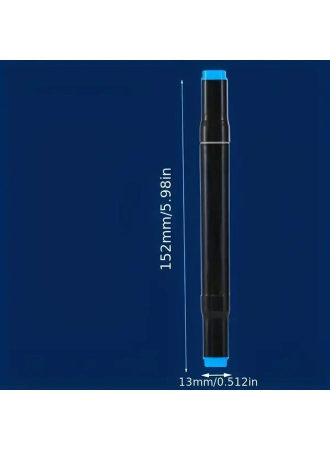 Color Art Edition 12 Double Ended Alcohol Markers Permanent Sketching Pens For Drawing - Image 4