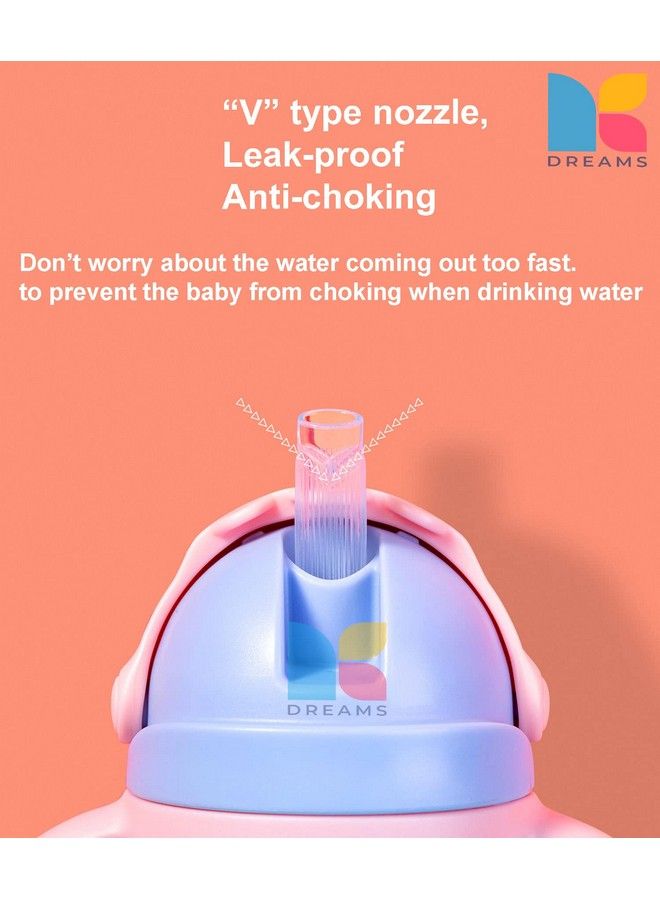 bluebell Sipper Bottle Fs Bor Kidpa Free Tritan Material Leakproof Soft Silicone Straw Baby Sipper With Straw Water Bottle Training Sipper Cup With Handles 350 Ml (Red) - Image 5
