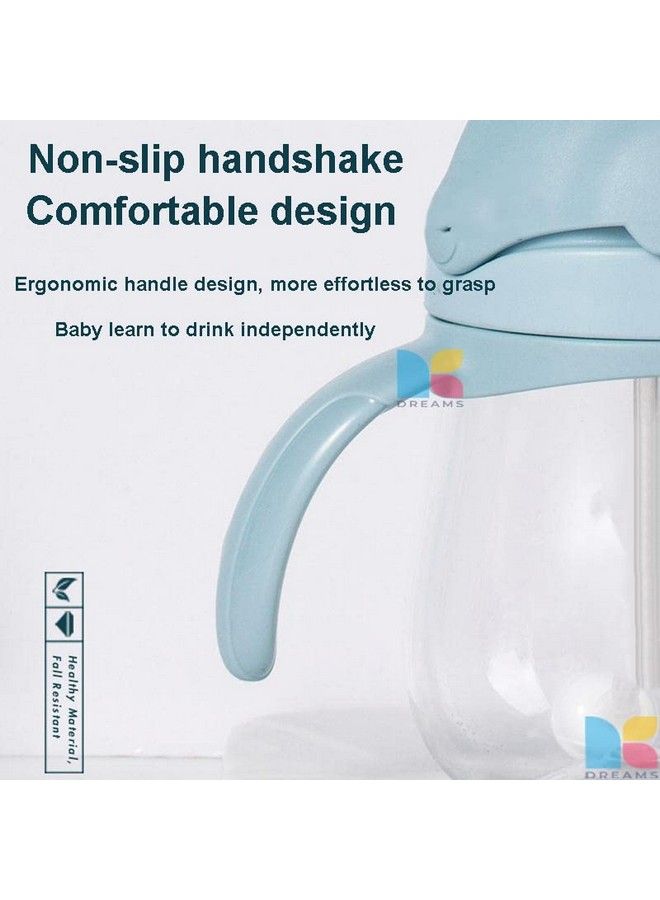bluebell Sipper Bottle Fs Bor Kidpa Free Tritan Material Leakproof Soft Silicone Straw Baby Sipper With Straw Water Bottle Training Sipper Cup With Handles 350 Ml (Red) - Image 4
