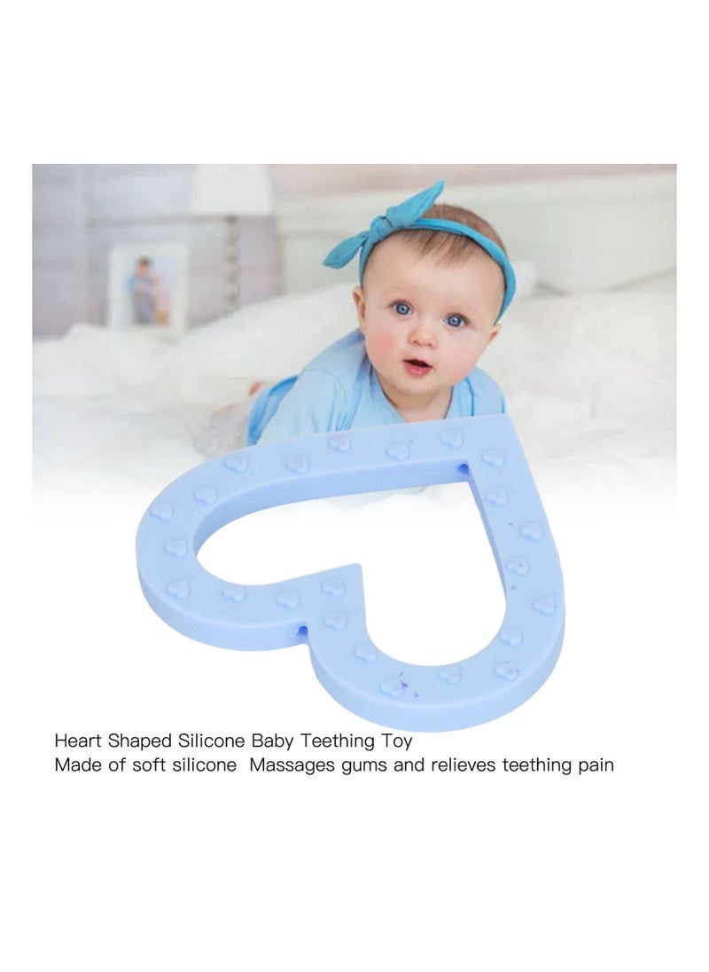 TOT TOT Lovely Heart Teether - Adorable Silicone Teething Toy (green)  - Image 3
