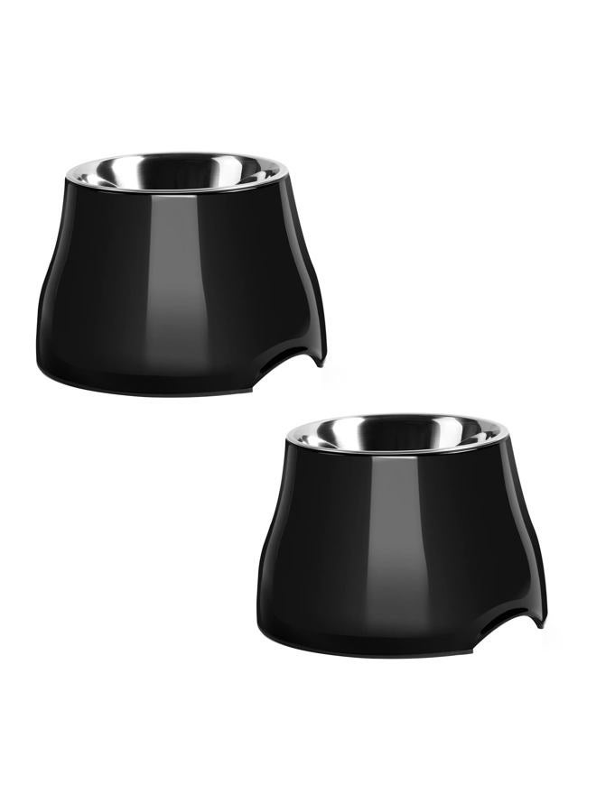 FluffyDream yoken Sturdy Elevated Dog Bowls 2 Packs, [Prevention of Vertebrae Disease] [2X Non-Slip] Dog Food Bowls with Stainless Steel Bowl, High Capacity Water Bowl Colorful Raised Bowl for Medium Small Dogs - Image 1