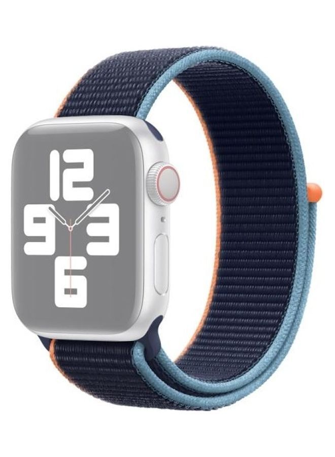 نيبمينينت سوار ساعة بديل رياضي بتصميم حلقي أزرق كحلي داكن - Image 2