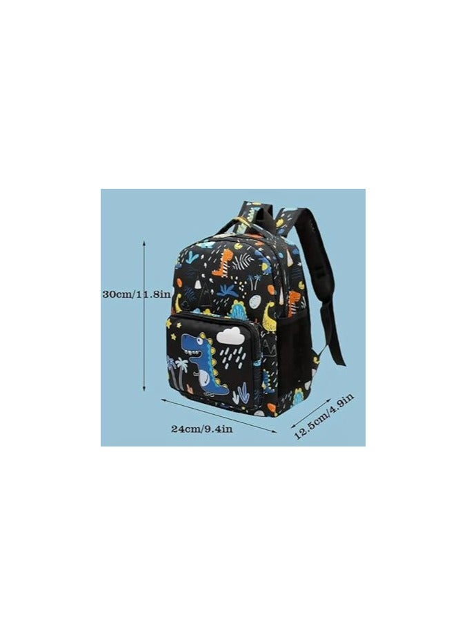 2pcs/set, Boy's Dinosaur Baseball Cap & Dinosaur Bag - Image 3