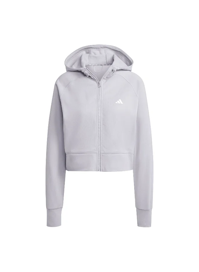 اديداس W Gg Fz Hd Grey Training Track Tops 2XS