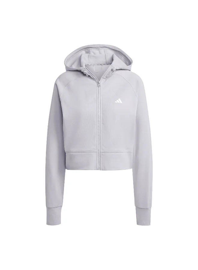 اديداس W Gg Fz Hd Grey Training Track Tops 2XS