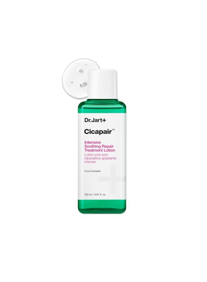 Dr.Jart+ Cicapair Intensive Soothing Repair Treatment Liquid Korean Face Lotion to Reduce Redness with Centella Asiatica | Hydrating Toner | Korean Skin Care, 5.07 Fl Oz - Image 1