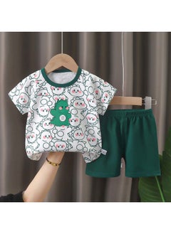 40cm Doll Coat Cotton Doll Sitting Special Cute Pajamas Dress Dress Cloth Doll Climbing Clothes-Color:B109 Happy Dinosaur Short Sleeve Suit-Height:40cm Sitting Baby Clothes