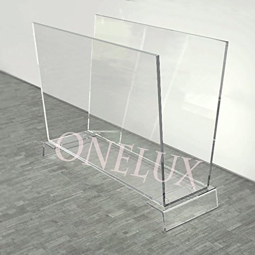 ONELUX Clear Acrylic Home use Acrylic Magazine/Newspaper/brochure Rack,Lucite Book Holder - KD Packed - Image 3
