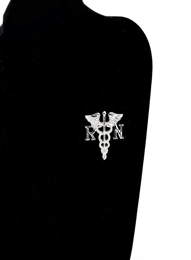 Zuo Bao Nurse Jewelry RN Brooch Label Pin Registered Nurse Emblem Pin Medicine Caduceus Angel Nursing Gift (RN brooch pin) - Image 3
