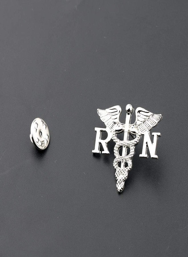 Zuo Bao Nurse Jewelry RN Brooch Label Pin Registered Nurse Emblem Pin Medicine Caduceus Angel Nursing Gift (RN brooch pin) - Image 5