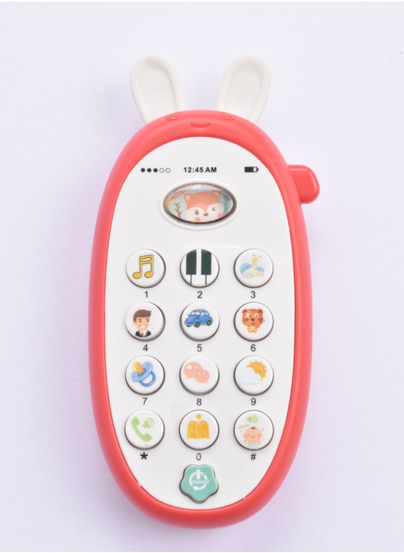 Ibi-Irn Multifunctional Musical Phone Toy - Red  - Image 1