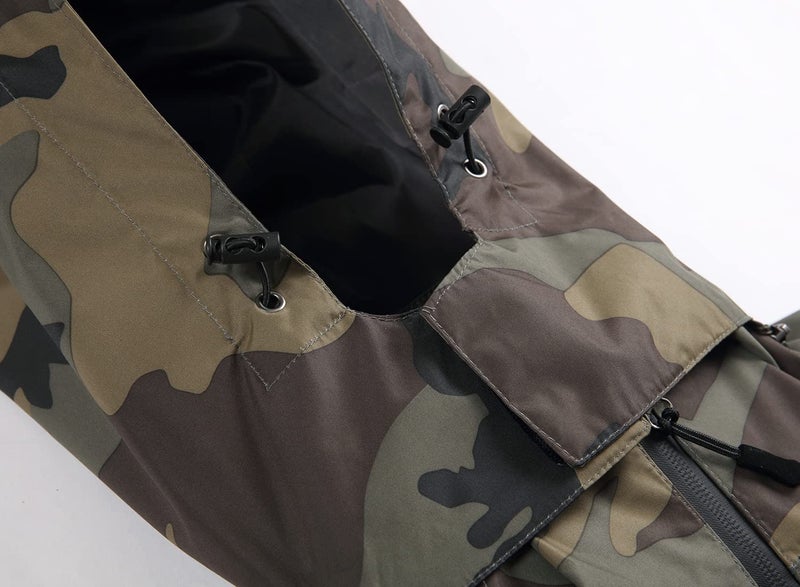 GIISAM Mens Windproof Jacket Waterproof Lightweight Mountain Sport Jacket for Men Hooded Windbreaker Raincoat(Green Camo,L) - Image 5