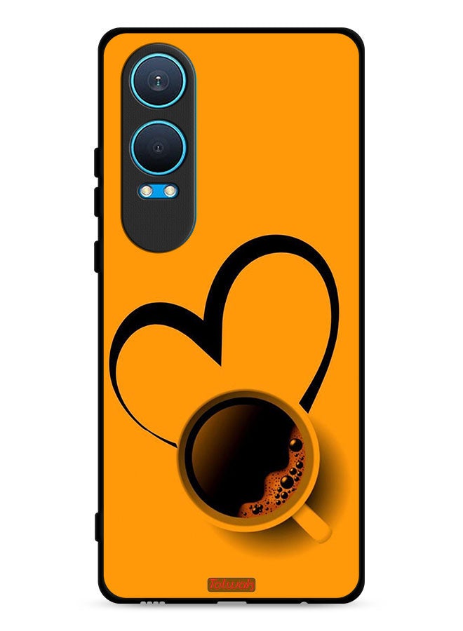 Tolwak OnePlus Nord CE4 Lite 5G Protective Case Cover Coffee Cup Art  - Image 1