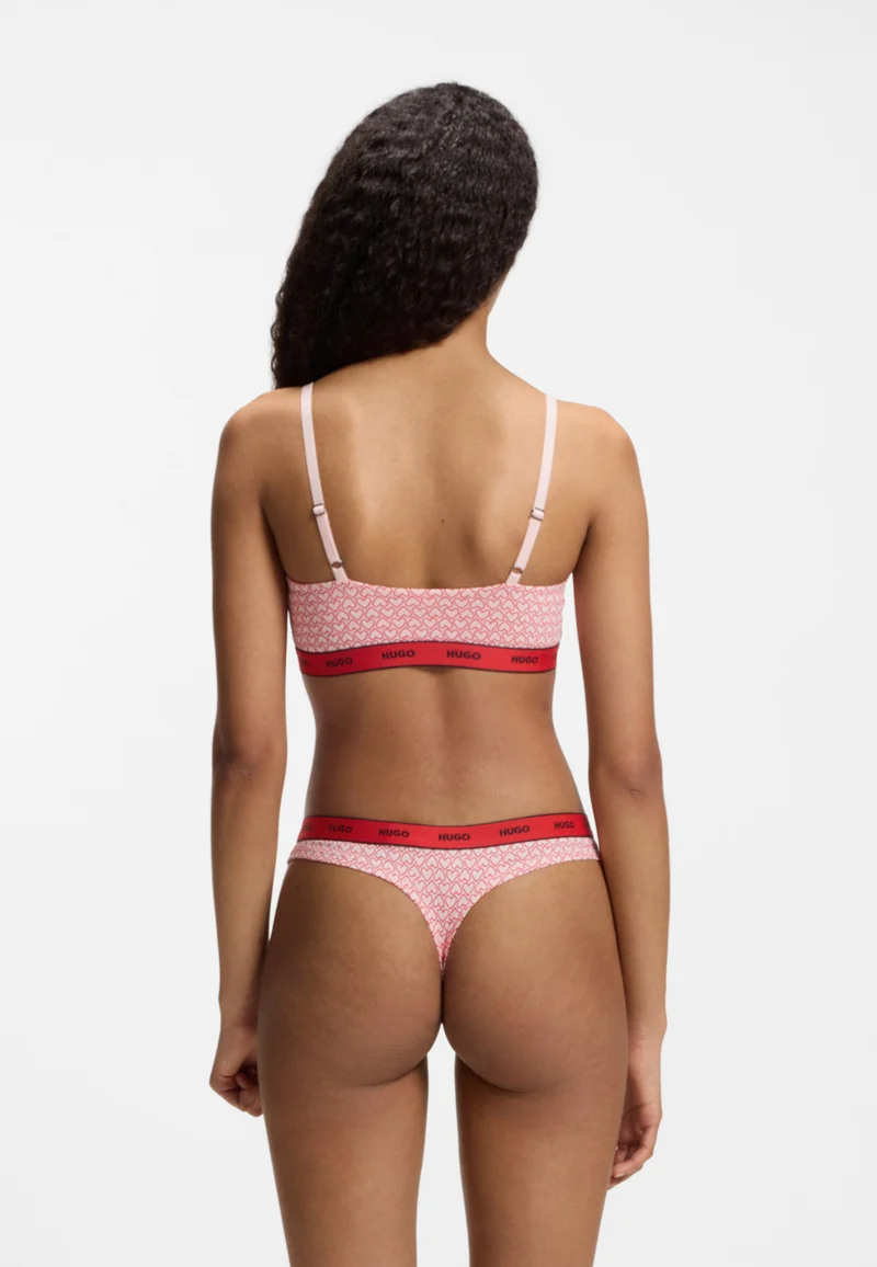 HUGO Open Pink Two-pack of stretch-cotton bralettes for Women | Best Price UAE
