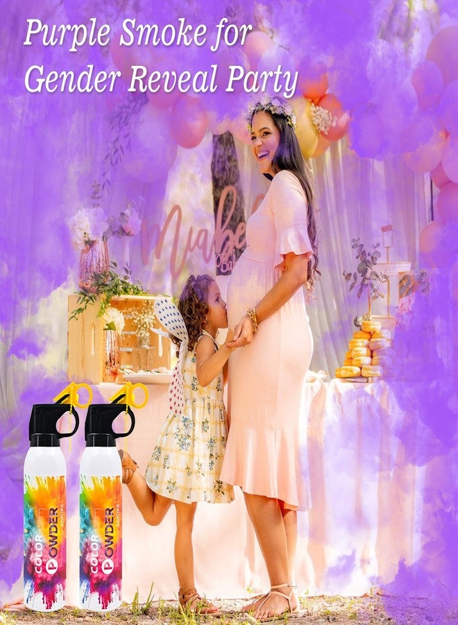 PEMUISE Photo Fog Atmosphere Smog 2 Pack Fire Extinguisher Purple for Gender Reveal Photoshoot Video Props Stage Mister Foggers Purple Smoke Gender Reveal Extinguisher for Birthday Wedding Party Celebration - Image 4