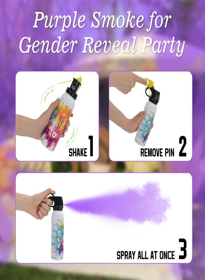 PEMUISE Photo Fog Atmosphere Smog 2 Pack Fire Extinguisher Purple for Gender Reveal Photoshoot Video Props Stage Mister Foggers Purple Smoke Gender Reveal Extinguisher for Birthday Wedding Party Celebration - Image 5