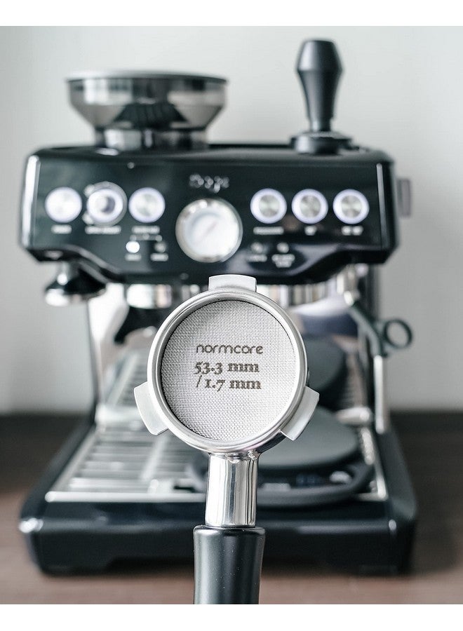 نورمكور شاشة Normcore Puck مقاس 53.3 مم - شاشة دش سفلية - شاشة اتصال معدنية لسلة فلتر الإسبريسو مقاس 54 مم - سمك 1.7 مم 150 ميكرومتر - فولاذ مقاوم للصدأ 316 - Image 3