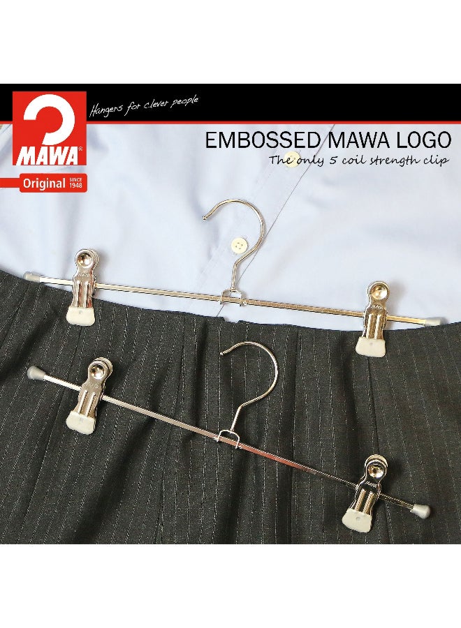 موا 05012 15 001 علاقة ملابس بخطاف دوار قبضة مطلية موفرة للمساحة مع مشبكين فضية 3 × 1.5 × 12 بوصة - Image 4