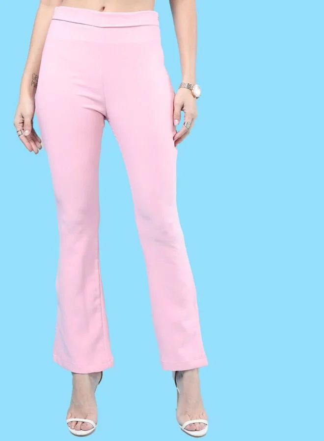 مرفوعة Women Tapered Solid High Rise Pant