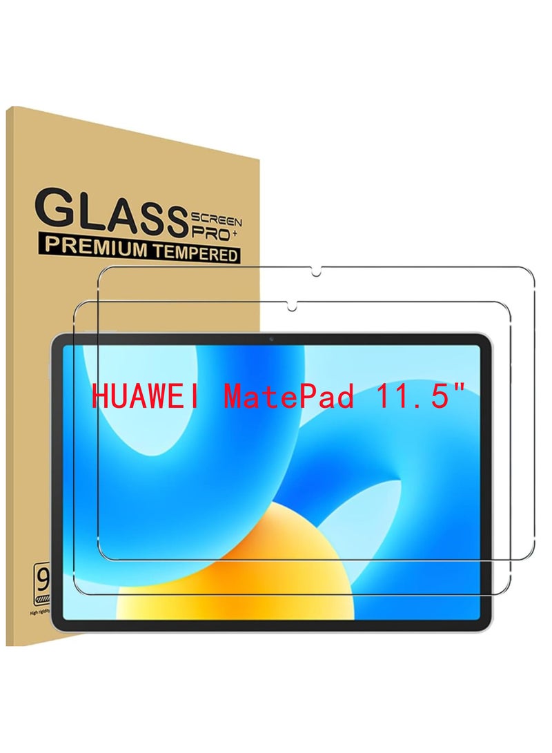 9H Hardness Screen Protector for Huawei MatePad 11.5" Tablet 2023 HD Clear Easy To Install Anti-scratch Bubble Free Tempered Glass (2-Pack)  - Image 1