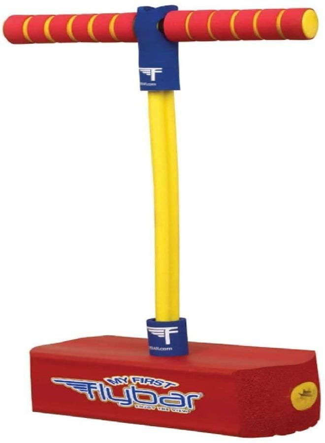 Flybar My First Foam Pogo Jumper For Kids Fun And Safe Pogo Stick For Toddlers, Durable Foam And Bungee Jumper For Ages 3 And Up, Supports Up To 250Lbs (Red) - Image 1