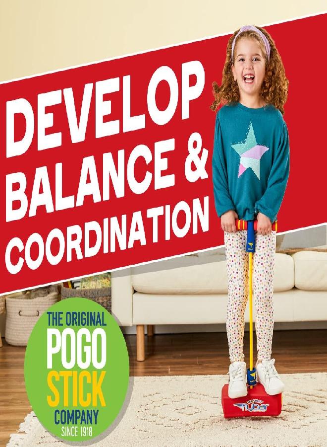 Flybar My First Foam Pogo Jumper For Kids Fun And Safe Pogo Stick For Toddlers, Durable Foam And Bungee Jumper For Ages 3 And Up, Supports Up To 250Lbs (Red) - Image 3