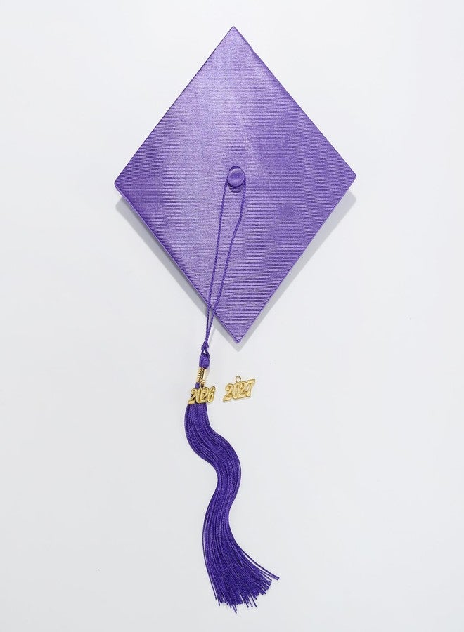 AGCOAH Kids Preschool and Graduation Cap and Gown 6Pcs Set with 2026 2027 Tassel Children Glossy Surface Graduation Gowns and Certificate Boys Girls Ceremony Party Gift Purple 36 - Image 4