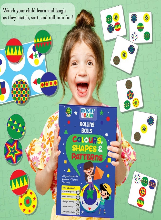 THE BOOK TREE Bright Brain Rolling Balls Colours Shapes & Patterns | Educational Sorting & Matching Game for Kids Ages 3+ | Colour Recognition Learning Toy | Best Gift for Boys & Girls - Image 4