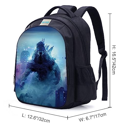 MATMO Monster Dinosaur Backpacks and Lunch Bag Set for Boys, Backpack Shoulder Bag Pencil Case (Monster Dinosaur Backpack Set 23-4) - Image 2