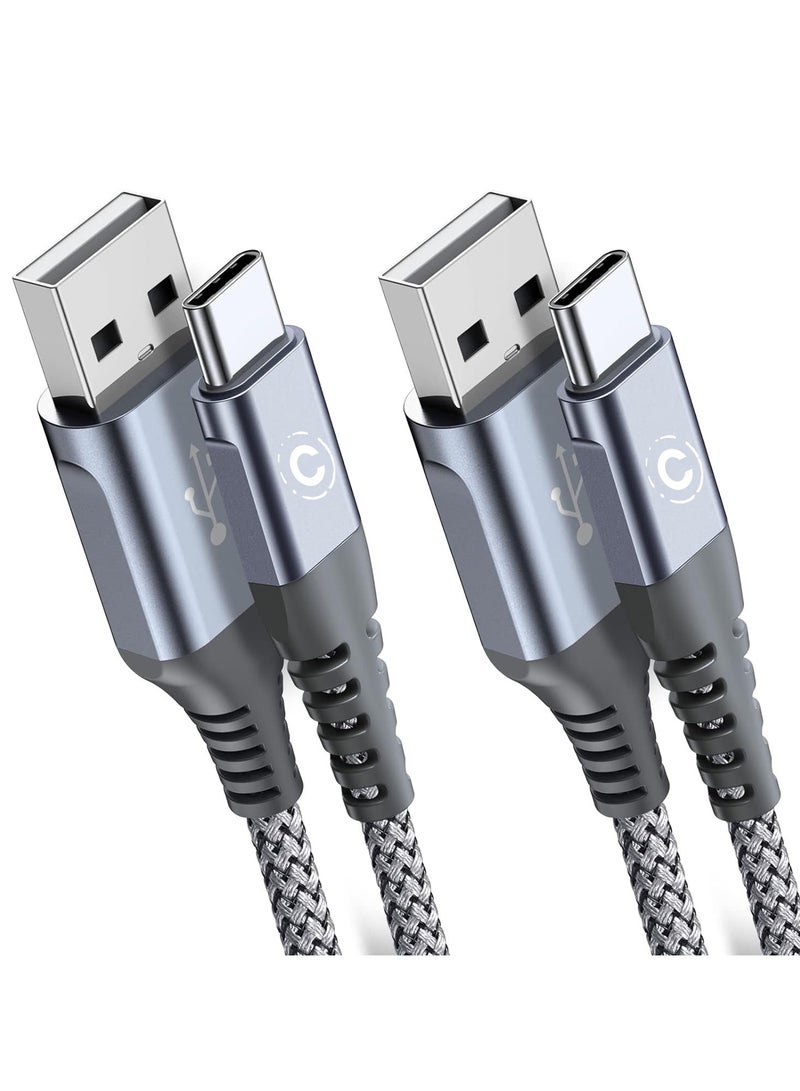 Concretization 2M USB C Cable 3.1A Fast Car Charger Cable Compatible for iPhone 16 15 Plus Pro Max, Samsung Flip/Fold 6 5 4 3 S25 S10 S9 S8 S20 S21 S22 S23 S24 A15/14/13/12 A35/A34 A55/54, Pixel 8 7 6 2 Pack - Image 1
