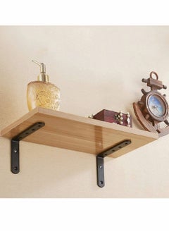 Y&D Stainless Steel Corner Code, 4 Pcs 5 x 3 Inch Right Angle Brackets Wall Support for Shelves Table Bookshelf Wood with Screws, Fixing Furniture Shelves, Cabinet, Bed (L Shaped)  - Image 2