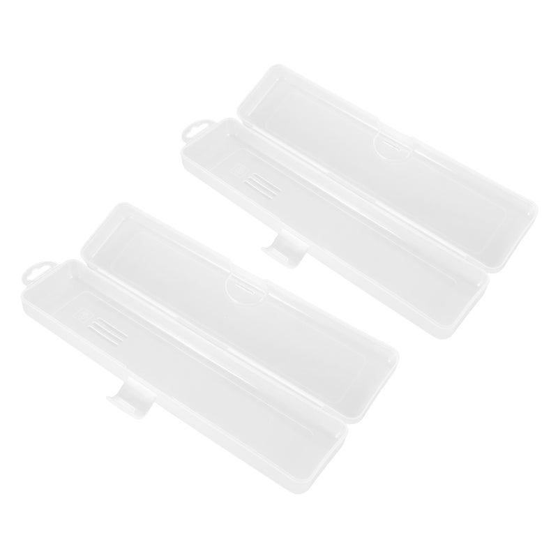 2pcs Portable Makeup Brush Holder With Lid Travel Cosmetic Brush Organizer Eyebrow Pencil Storage Box Eyeliner Container Makeup Brush Storage Case For - Image 5