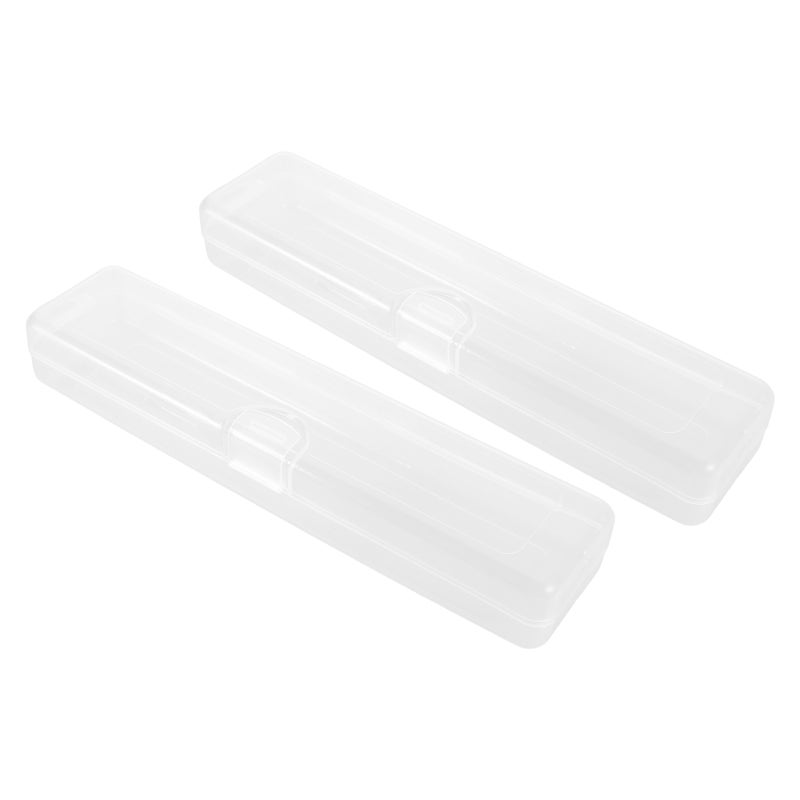2pcs Portable Makeup Brush Holder With Lid Travel Cosmetic Brush Organizer Eyebrow Pencil Storage Box Eyeliner Container Makeup Brush Storage Case For - Image 4