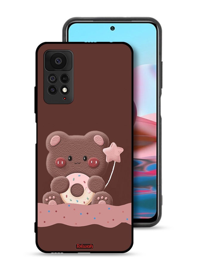 Tolwak جراب حماية لجهاز Xiaomi Redmi Note 11 Pro 5G على شكل دونات دب - Image 1
