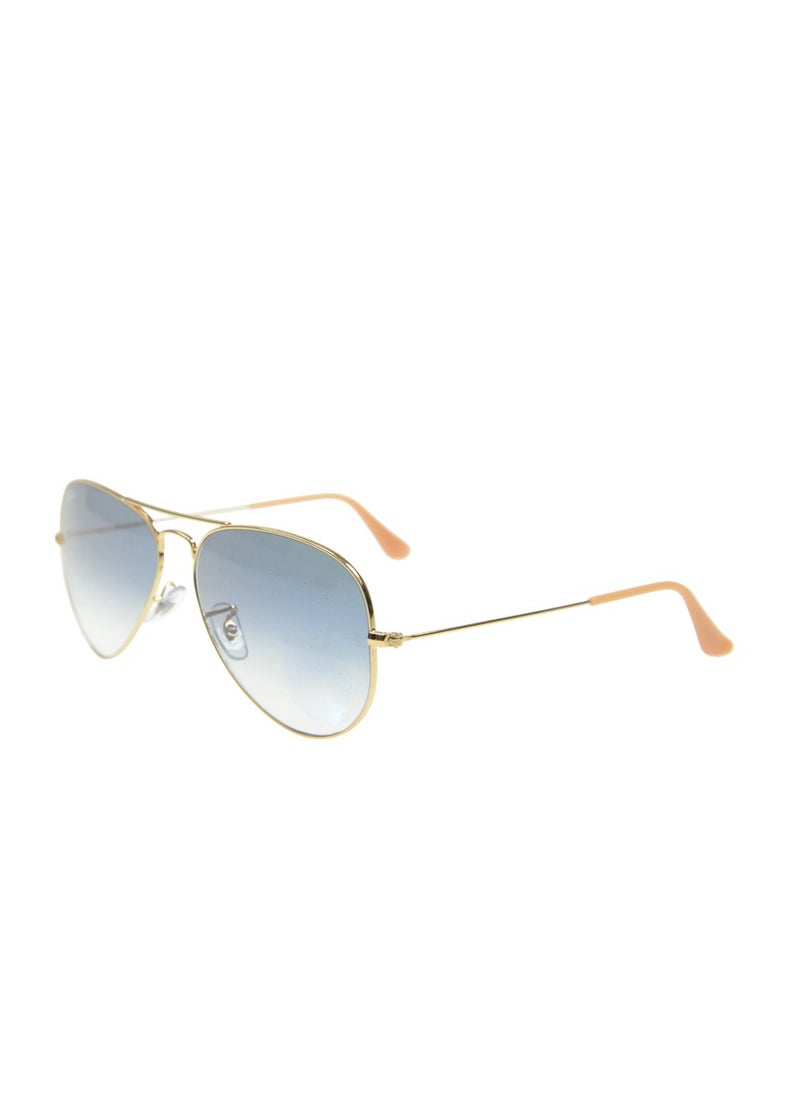 Ray-Ban Ray-Ban Pilot Lens Sunglasses UV Lenses with Gold Frames Blue Lenses  - Image 2