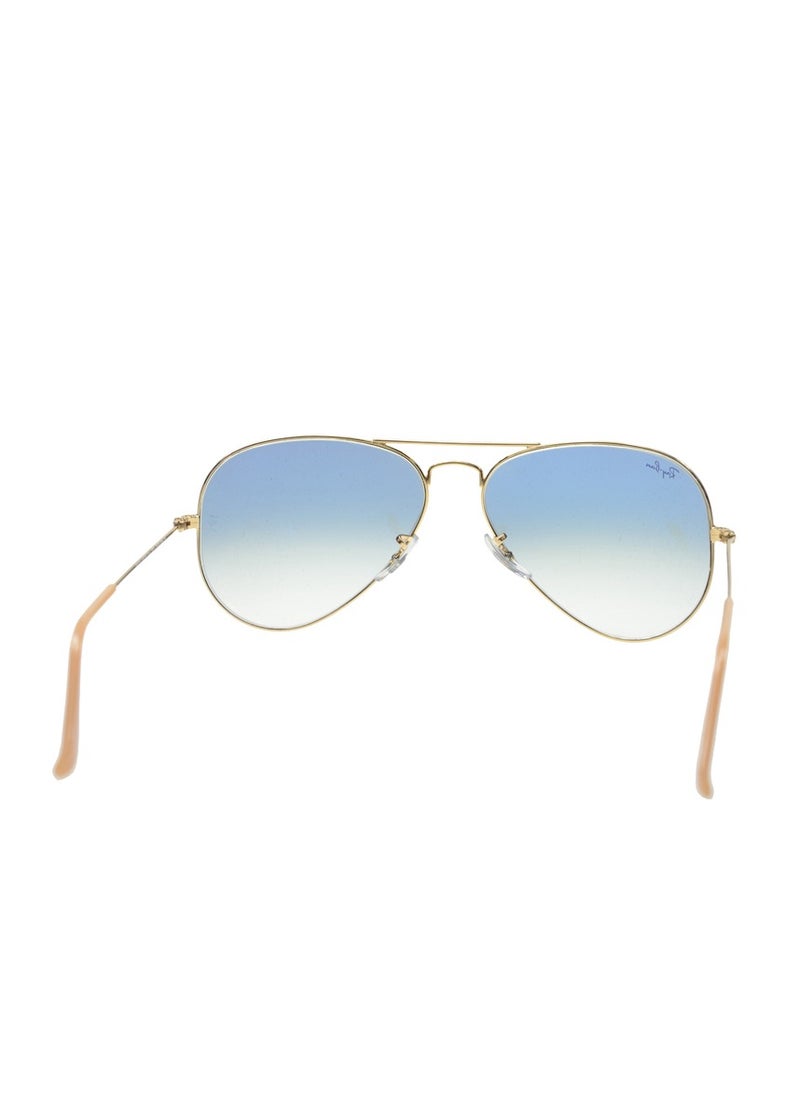Ray-Ban Ray-Ban Pilot Lens Sunglasses UV Lenses with Gold Frames Blue Lenses  - Image 3