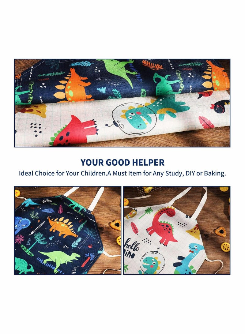 KASTWAVE 2 Pcs Kids Aprons Chef Apron Baking - Image 3