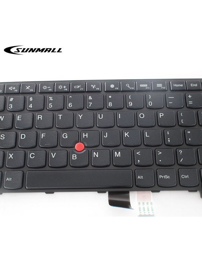 SUNMALL استبدال لوحة مفاتيح اللابتوب مع إطار متوافق مع لابتوب لينوفو ثينك باد E550 E550C E555 E560 E565 لون أسود تخطيط أمريكي (ضمان 6 أشهر) - Image 5