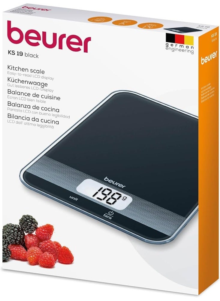 BEURER KS 19 KITCHEN SCALE BLACK