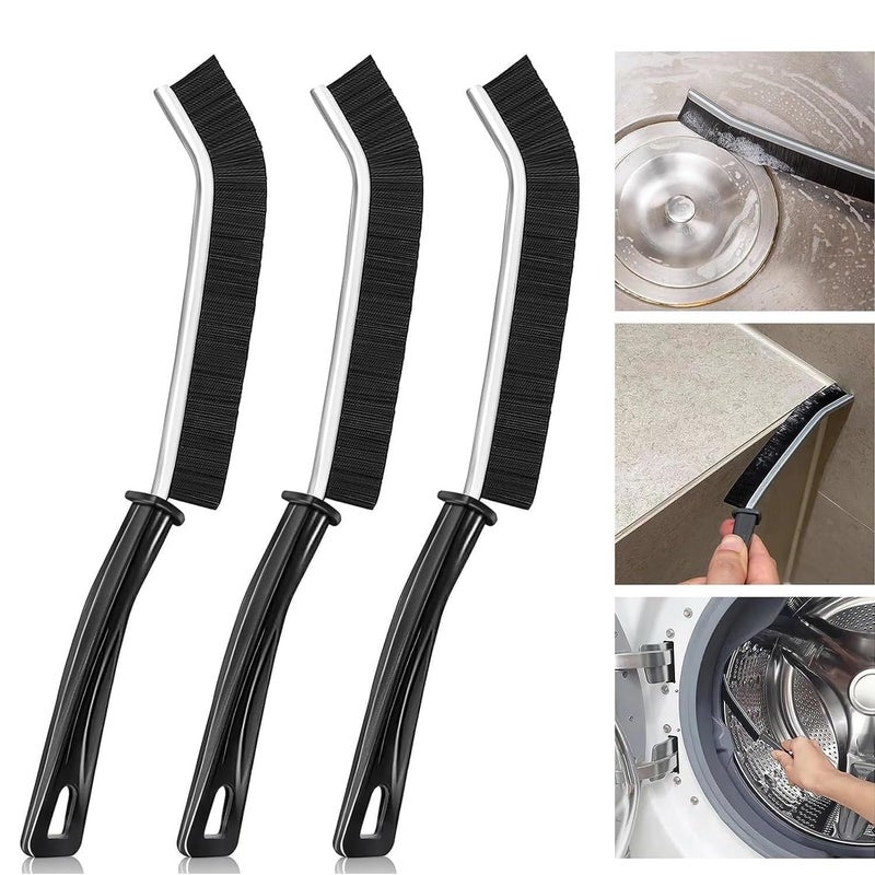 Fuelbyte 6Pcs Plastic Gap Cleaning Brush,Bathroom Gap Cleaning Brush,Clean The Dead Corners of Kitchen Tiles,Multifunctional Window Slots,Multi-Purpose Door Window Track Deep Cleaning Brush - Image 1